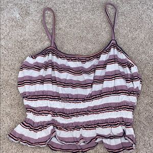 PacSun tank top-purple and orange stripes